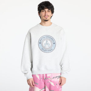 Pulóver Patta Marina Crewneck Sweater UNISEX Light Grey Melange M-alacsony-ár