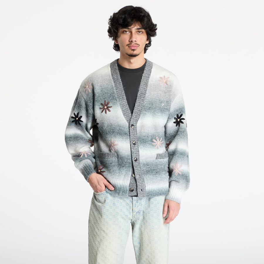 Pulóver Patta Peace & Love Knitted Cardigan UNISEX Forged Iron XS-alacsony-ár