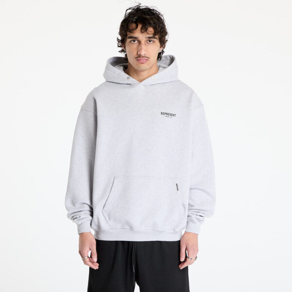 Pulóver REPRESENT Represent Owners Club Hoodie Ash Grey M-alacsony-ár