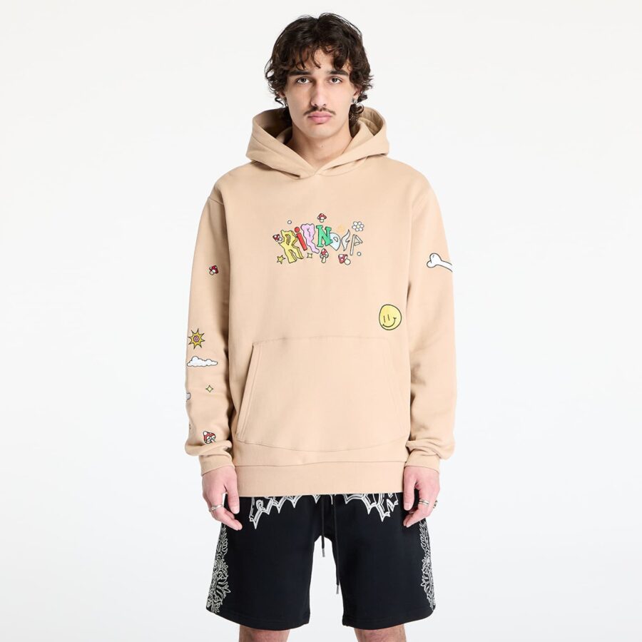 Pulóver RIPNDIP Broken Down Hoodie Almond S-alacsony-ár