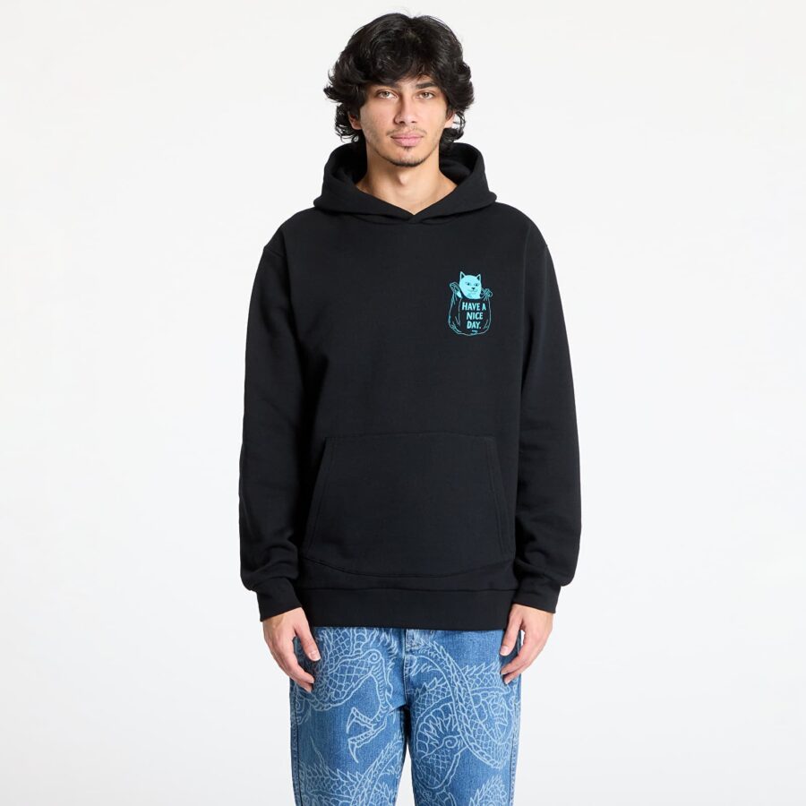 Pulóver RIPNDIP In My Bag Hoodie Black S-alacsony-ár
