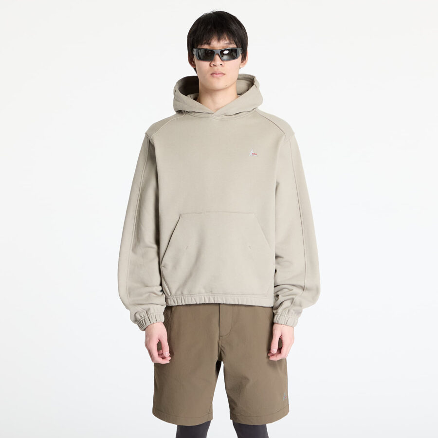 Pulóver ROA Logo Hoodie Taupe L-alacsony-ár