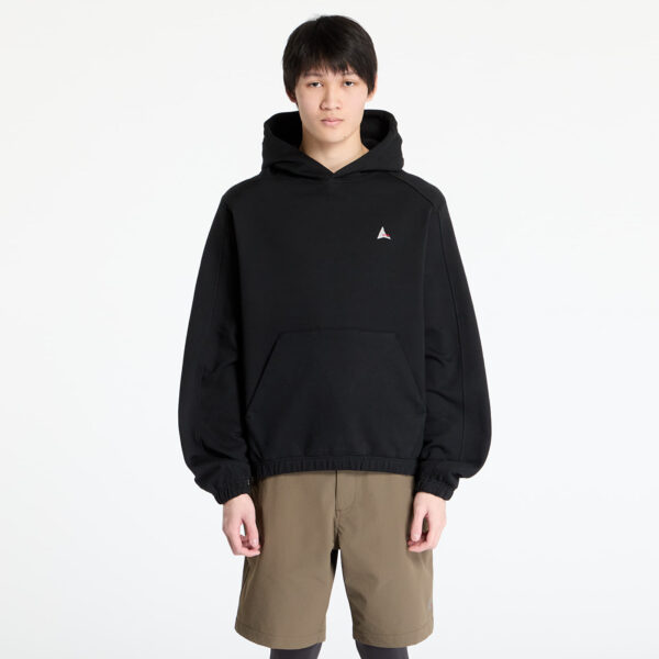 Pulóver ROA Logo Hoodie Washed Black M-alacsony-ár