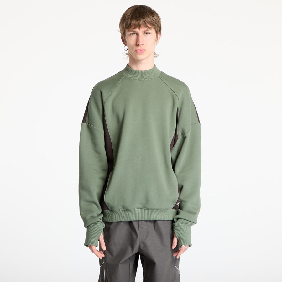 Pulóver Reebok French Terry Crewneck UNISEX Breakaway Green/ Unearthed Brown S-alacsony-ár