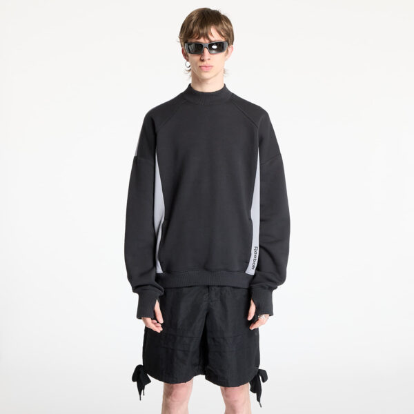 Pulóver Reebok French Terry Crewneck UNISEX Washed Black/ Grey 3 S-alacsony-ár