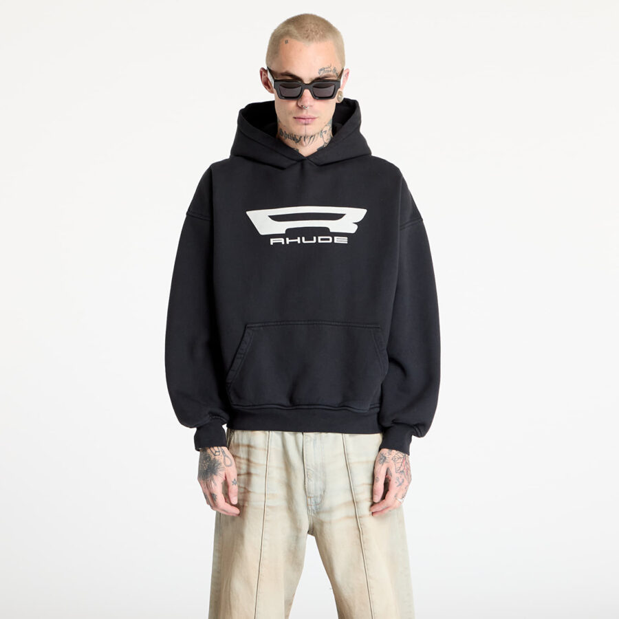 Pulóver Rhude Campione Hoodie Vintage Black XL-alacsony-ár