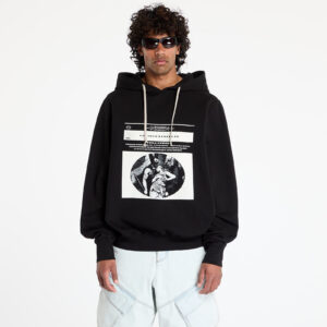 Pulóver Rick Owens DRKSHDW Oversized Hoodie Black/ Milk XS-alacsony-ár