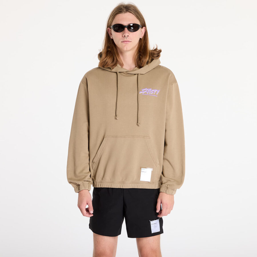 Pulóver Satisfy SoftCell Hoodie Stone Fallen Rock L-alacsony-ár