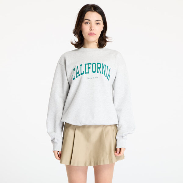 Pulóver Sporty & Rich California Crewneck Heather Gray XS-alacsony-ár