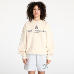 Pulóver Sporty & Rich H&W Crest Crewneck Cream S-alacsony-ár