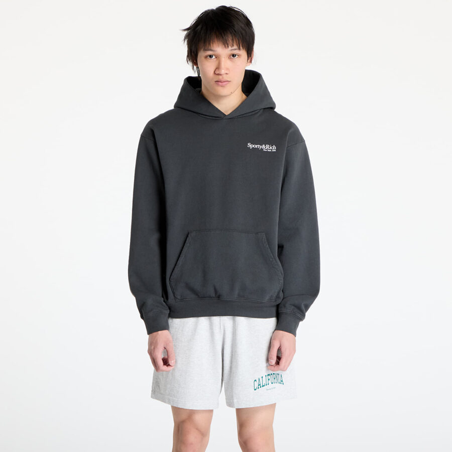 Pulóver Sporty & Rich HWCNY Hoodie Faded Black XS-alacsony-ár
