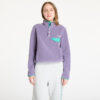 Pulóver Sporty & Rich Serif Logo Polar Sweatshirt UNISEX Dusty Grape/ Spring Green/ Cream S-alacsony-ár