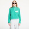 Pulóver Sporty & Rich Serif Logo Polar Sweatshirt UNISEX Spring Green/ Cream XS-alacsony-ár