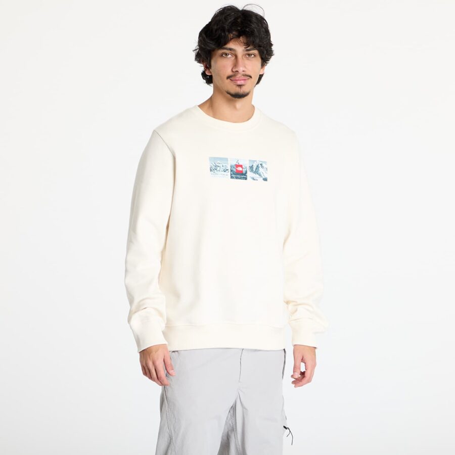 Pulóver The North Face Crew Expedition System White Dune S-alacsony-ár