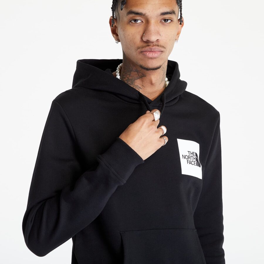 Pulóver The North Face M Fine Hoodie Tnf Black S-alacsony-ár