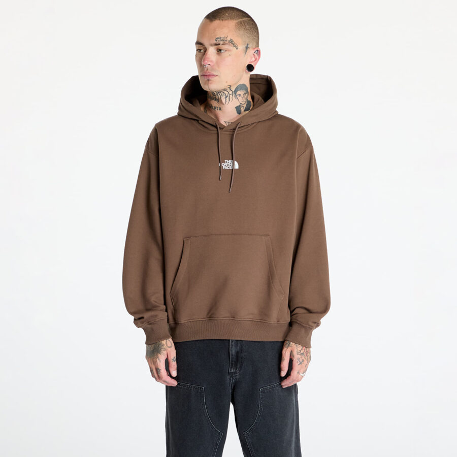 Pulóver The North Face M Zumu Oversize Hoodie Smokey Brown S-alacsony-ár