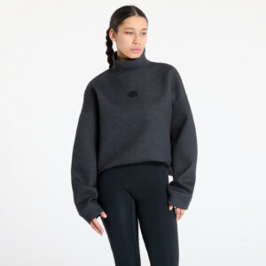 Pulóver The North Face Mock Neck Relaxed Sweater TNF Black L-alacsony-ár
