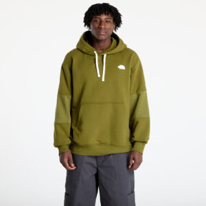 Pulóver The North Face Terry Relaxed Hoodie Forest Olive M-alacsony-ár