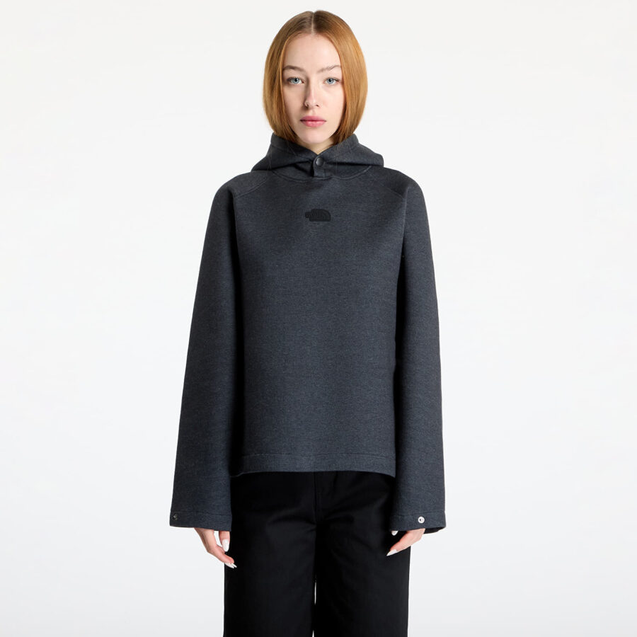 Pulóver The North Face W Relaxed Hoodie TNF Black Heather M-alacsony-ár