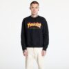 Pulóver Thrasher Flame Crewneck Black L-alacsony-ár