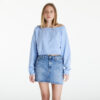 Pulóver Tommy Jeans Cropped Off Shoulder Sweatshirt Blue M-alacsony-ár