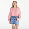 Pulóver Tommy Jeans Cropped Off Shoulder Sweatshirt Pink M-alacsony-ár
