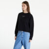 Pulóver Tommy Jeans Essential Logo 2 Relaxed Fit Crewneck Black L-alacsony-ár
