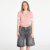Pulóver Tommy Jeans Essential Shortsleeve Sweater Red XS-alacsony-ár