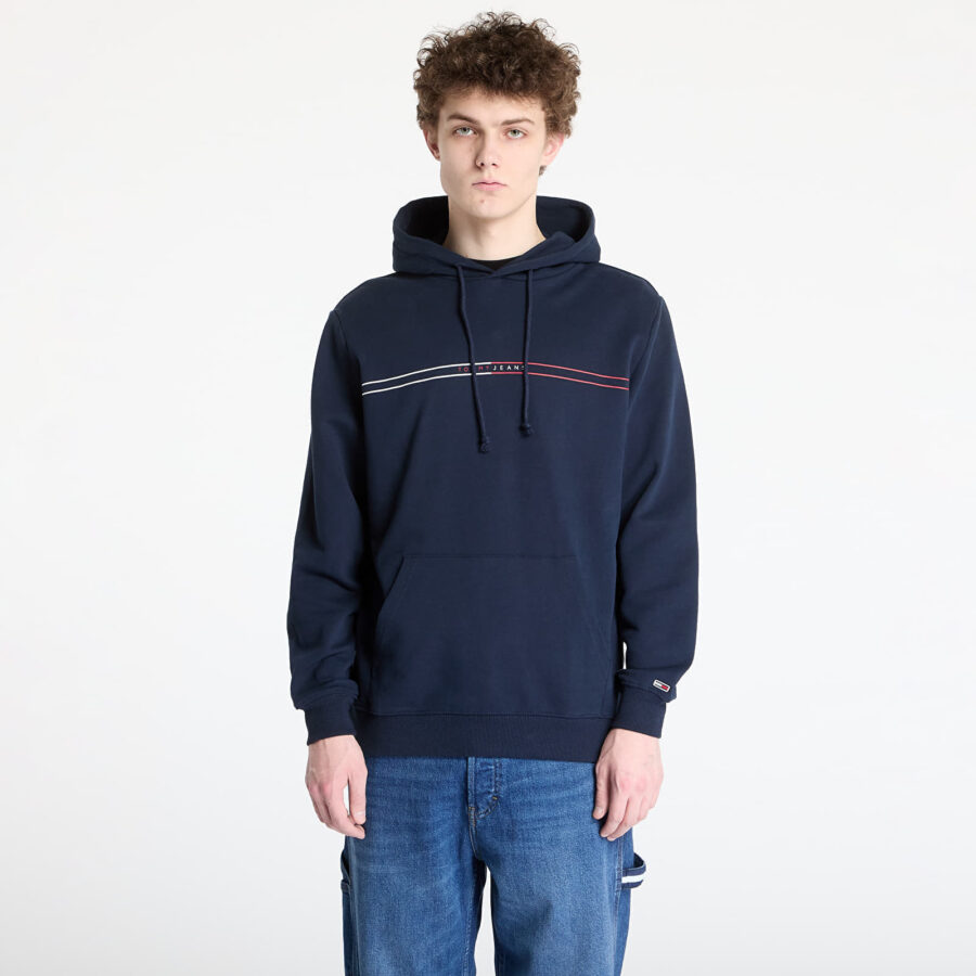 Pulóver Tommy Jeans Regular Entry Graphic Hoodie Blue S-alacsony-ár