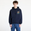 Pulóver Tommy Jeans Relaxed 3 Color Sign Hoodie Blue S-alacsony-ár