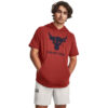 Pulóver Under Armour Pjt Rock Terry SS Hoodie Red M-alacsony-ár