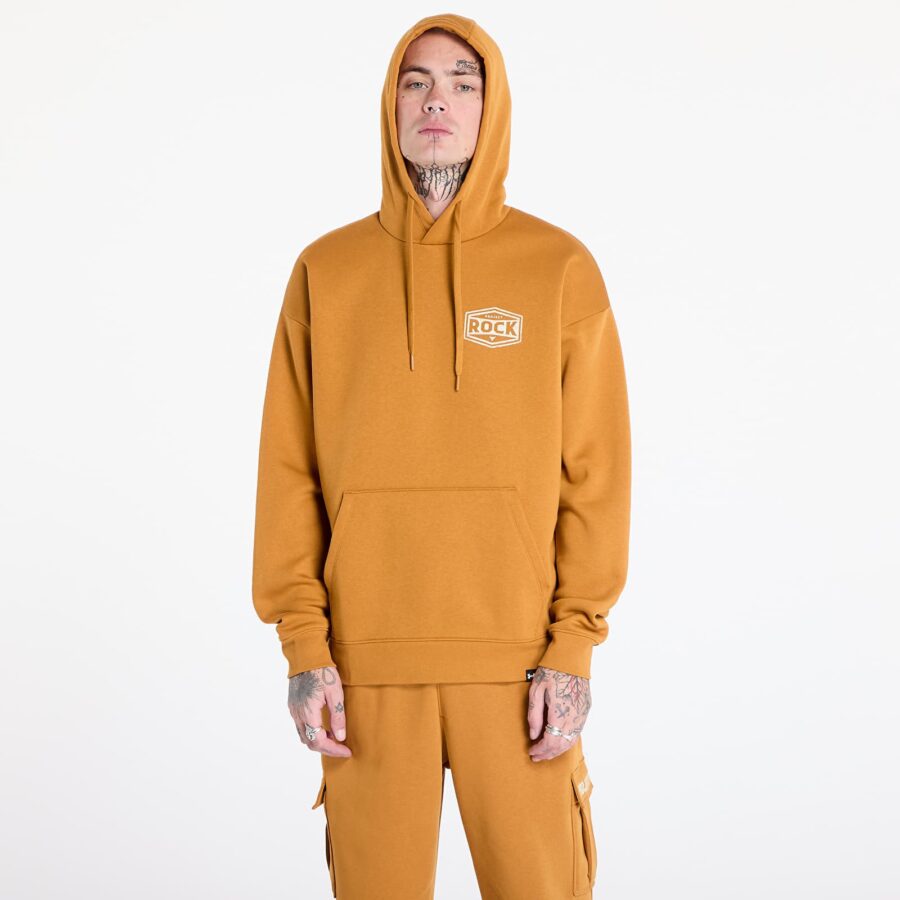 Pulóver Under Armour Project Rock Icon Fleece Hoody Yellow Ochre/ Silt M-alacsony-ár