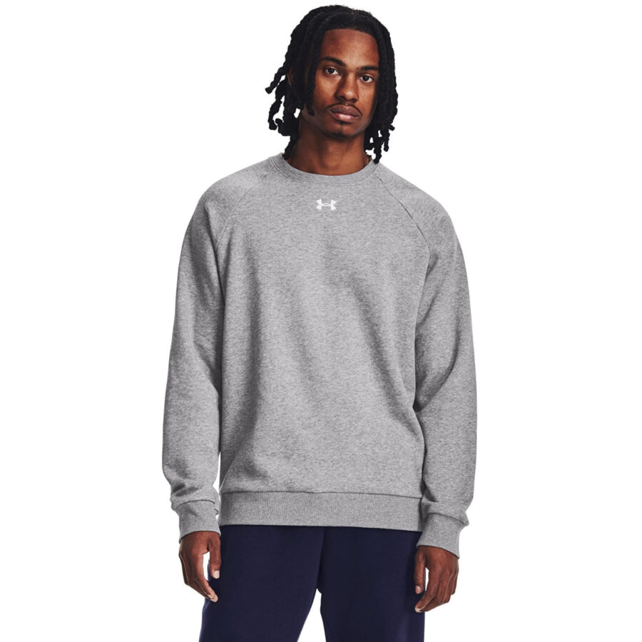 Pulóver Under Armour Rival Fleece Crew Gray S-alacsony-ár