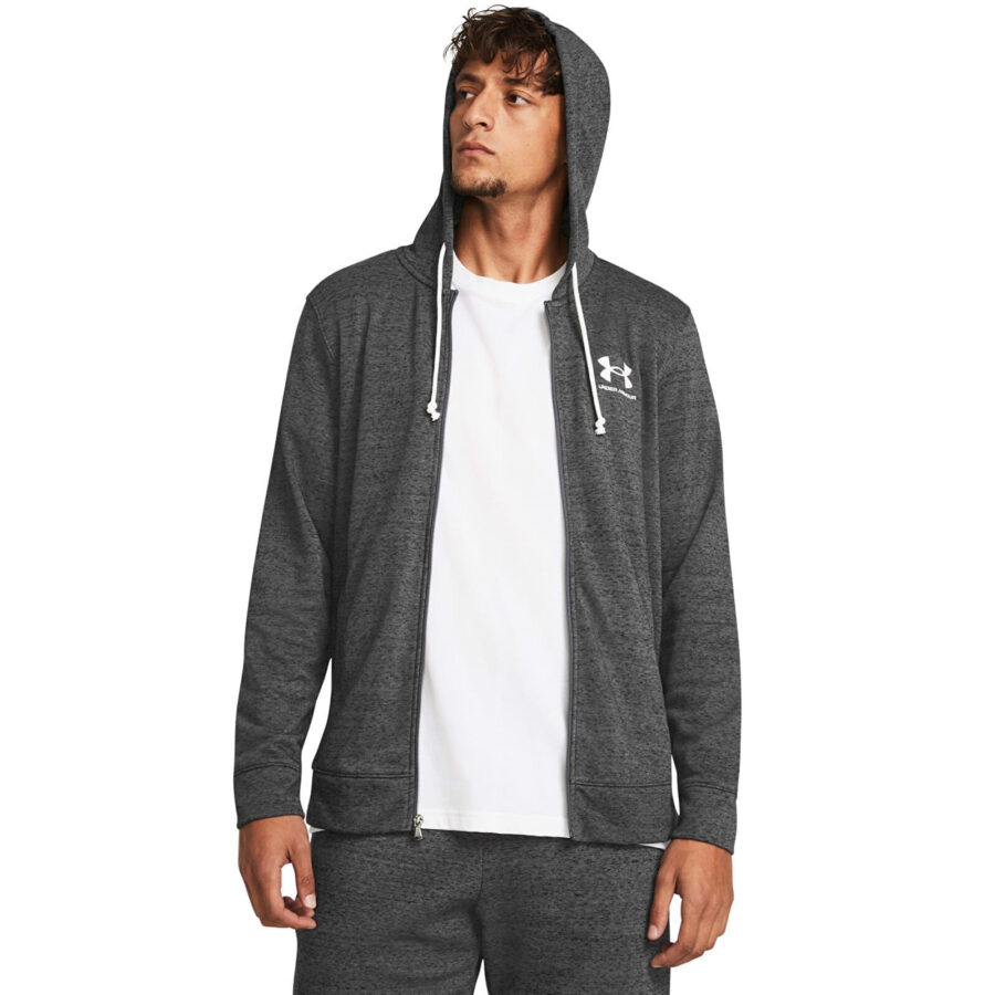 Pulóver Under Armour Rival Terry LC FZ Gray M-alacsony-ár
