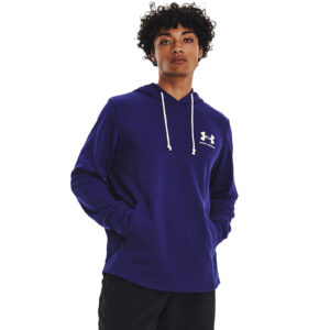 Pulóver Under Armour Rival Terry LC Hoodie Blue M-alacsony-ár