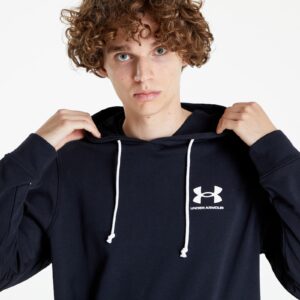 Pulóver Under Armour Rival Terry Lc Hoodie Black/ Onyx White S-alacsony-ár