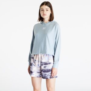 Pulóver Under Armour Rival Terry Oversized Hoodie Harbor Blue/ White S-alacsony-ár