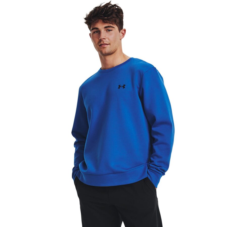 Pulóver Under Armour Unstoppable Fleece Crew Blue M-alacsony-ár