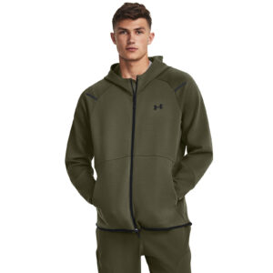 Pulóver Under Armour Unstoppable Fleece FZ Green L-alacsony-ár