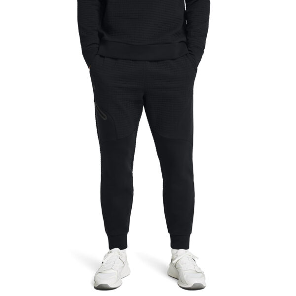 Pulóver Under Armour Unstoppable Fleece Grid Jrg Black/ Black L-alacsony-ár