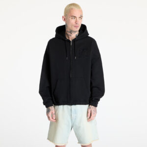 Pulóver Wasted Paris M Kingdom Curve Destroy Boxy Zip Hoodie Black M-alacsony-ár