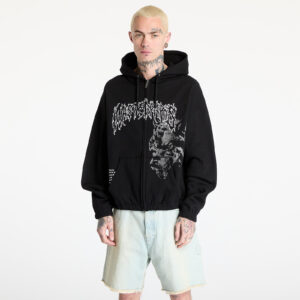 Pulóver Wasted Paris M Varg Boxy Zip Hoodie Black M-alacsony-ár