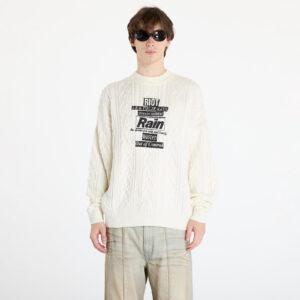 Pulóver Wasted Paris Rain Cable Knit Sweater Off-White M-alacsony-ár