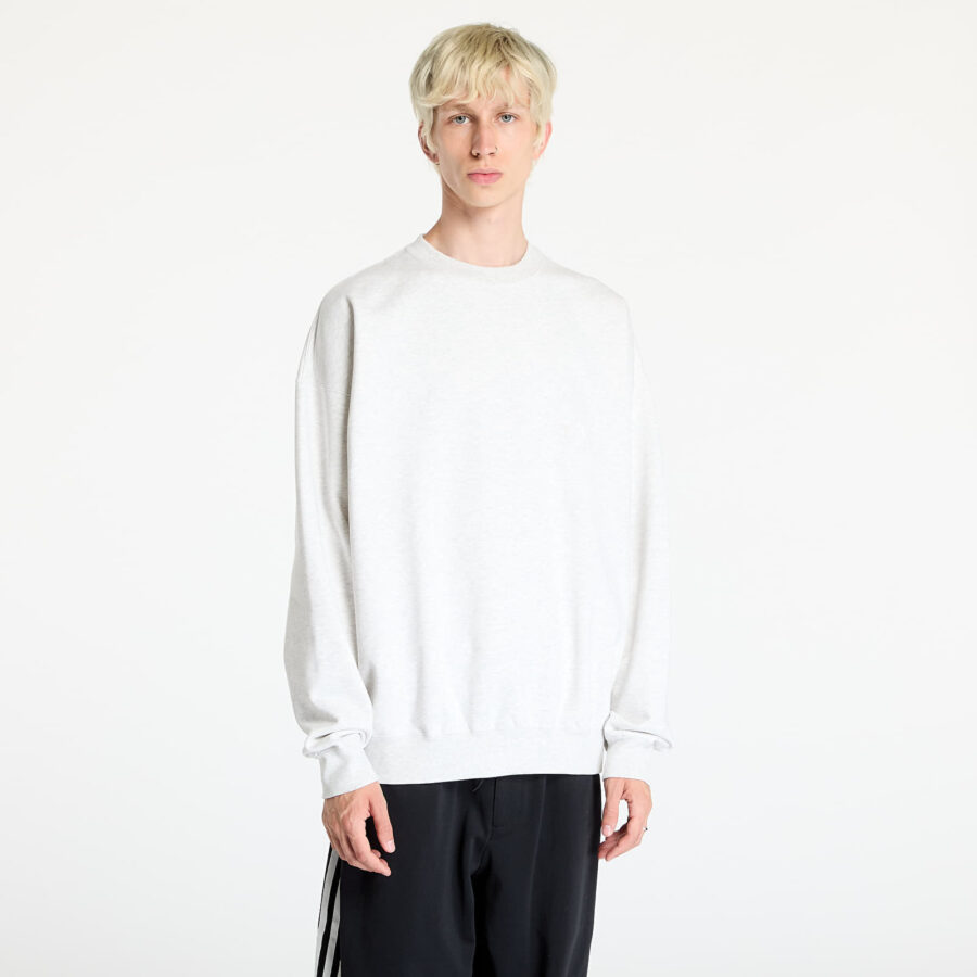 Pulóver Y-3 Brushed Terry Crew Sweat UNISEX Grey S-alacsony-ár