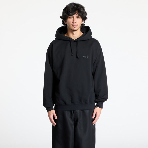 Pulóver Y-3 French Terry Hoodie UNISEX Black S-alacsony-ár