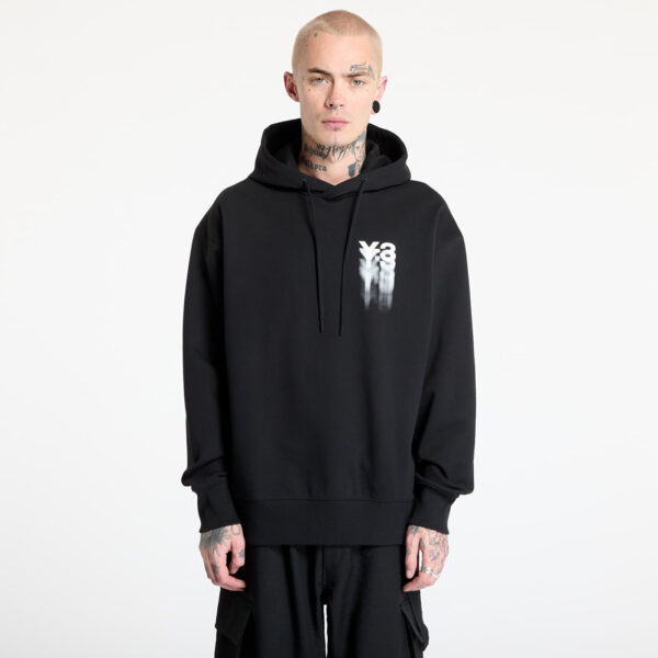Pulóver Y-3 Graphic Hoodie UNISEX Black M-alacsony-ár