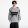 Pulóver Y-3 Graphic Knit Crew Sweatshirt Solid Grey S-alacsony-ár