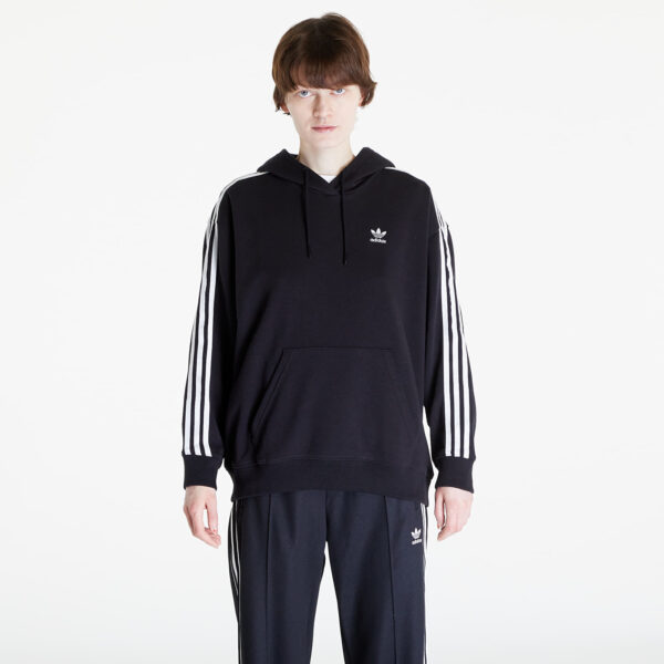 Pulóver adidas 3 Stripes Hoodie Os Black XXS-alacsony-ár