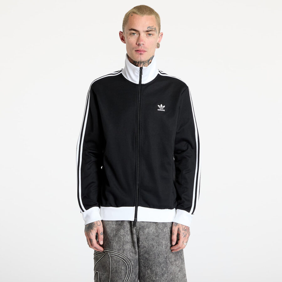 Pulóver adidas Adicolor Classics Beckenbauer Track Top Black/ White S-alacsony-ár
