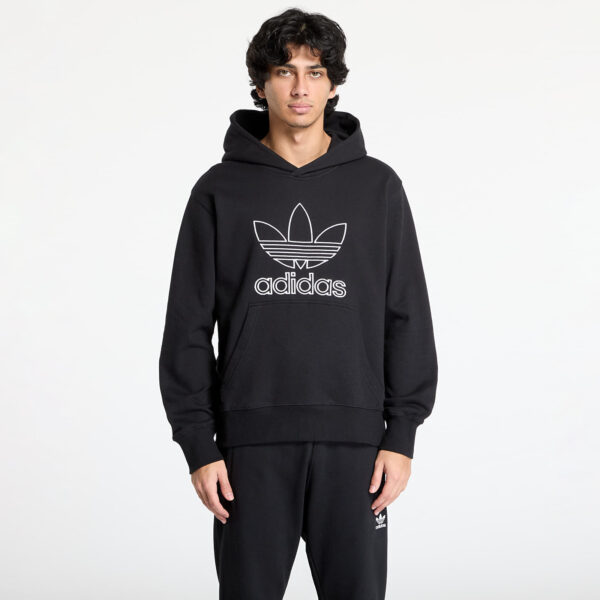 Pulóver adidas Adicolor Outline Trefoil Hoody Black S-alacsony-ár